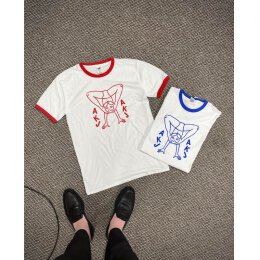 Akne Kid Joe - Yoga - Unisex Ringer Shirt - blau S