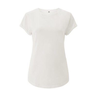 Continental/ Earthpositive - EP16 - Organic Womens Rolled Up Sleeve - White Mist