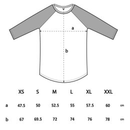 Pascow - Rabe - Raglan - black/white XS