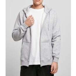 Build Your Brand - Heavy Zip Hoody (BY012) - heather grey...