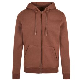 Build Your Brand - Heavy Zip Hoody (BY012) - bark (brown) L