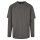 Urban Classics - TB2887 Oversized Shaped Double Layer LS Tee - dark shadow / dark shadow S
