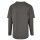 Urban Classics - TB2887 Oversized Shaped Double Layer LS Tee - dark shadow / dark shadow S