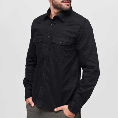 Brandit - BD4030 - Flanellshirt - black S