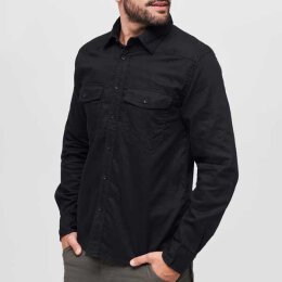Brandit - BD4030 - Flanellshirt - black L