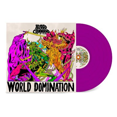 BLOOD COMMAND - WORLD DOMINATION (NEON VIOLET VINYL) - LP