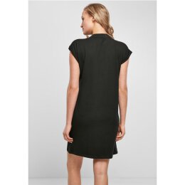 Build Your Brand - Ladies Turtle Extended Shoulder Dress (BY101) - black M