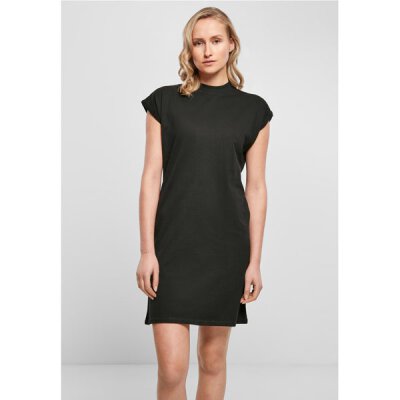 Build Your Brand - Ladies Turtle Extended Shoulder Dress (BY101) - black L