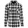 Build Your Brand - Checked Flanell Shirt (BY031) - black/white XXL