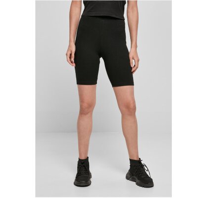 Build Your Brand - Ladies High Waist Cycle Shorts (BY184) - black S