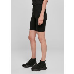Build Your Brand - Ladies High Waist Cycle Shorts (BY184) - black S