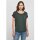 Build Your Brand - Ladies Long Slub Tee  (BY036) - bottle green S