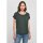 Build Your Brand - Ladies Long Slub Tee  (BY036) - bottle green M