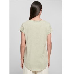 Build Your Brand - Ladies Long Slub Tee  (BY036) - soft salvia M