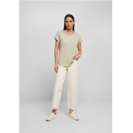 Build Your Brand - Ladies Long Slub Tee  (BY036) - soft salvia M