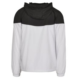 Built Your Brand - 2-Tone Tech Windrunner (BY129) - white/black M