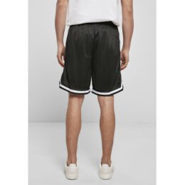 Built Your Brand - Two-tone Mesh Shorts (BY047) - black/white S