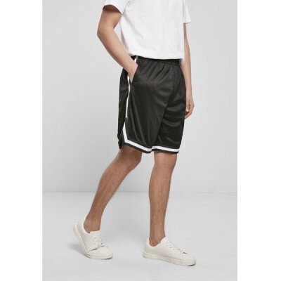 Built Your Brand - Two-tone Mesh Shorts (BY047) - black/white L