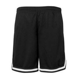 Built Your Brand - Two-tone Mesh Shorts (BY047) - black/white L