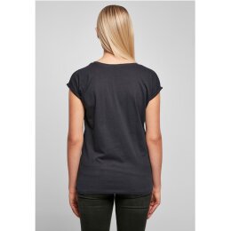Build Your Brand - Ladies Extended Shoulder Tee (BY021) - navy