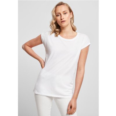 Build Your Brand - Ladies Extended Shoulder Tee (BY021) - white M