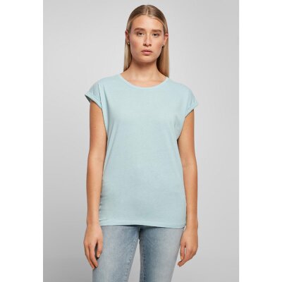 Build Your Brand - Ladies Extended Shoulder Tee (BY021) - ocean blue M