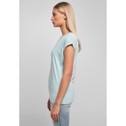 Build Your Brand - Ladies Extended Shoulder Tee (BY021) - ocean blue M