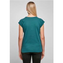 Build Your Brand - Ladies Extended Shoulder Tee (BY021) - teal