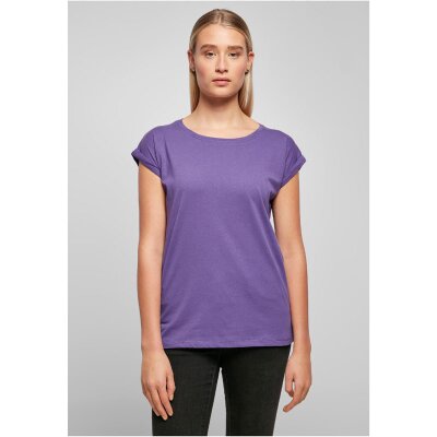 Build Your Brand - Ladies Extended Shoulder Tee (BY021) - ultraviolet M