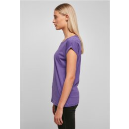 Build Your Brand - Ladies Extended Shoulder Tee (BY021) - ultraviolet M
