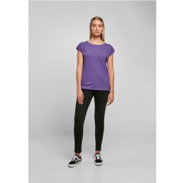 Build Your Brand - Ladies Extended Shoulder Tee (BY021) - ultraviolet M