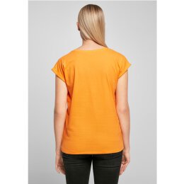 Build Your Brand - Ladies Extended Shoulder Tee (BY021) - paradise orange