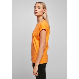 Build Your Brand - Ladies Extended Shoulder Tee (BY021) - paradise orange M
