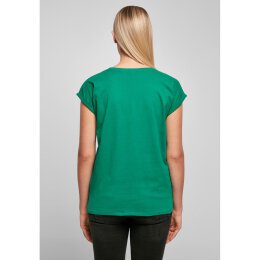 Build Your Brand - Ladies Extended Shoulder Tee (BY021) - forest green