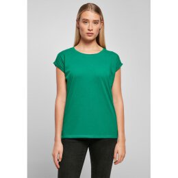 Build Your Brand - Ladies Extended Shoulder Tee (BY021) - forest green XL