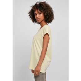 Build Your Brand - Ladies Extended Shoulder Tee (BY021) - softyellow M
