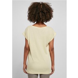 Build Your Brand - Ladies Extended Shoulder Tee (BY021) - softyellow M