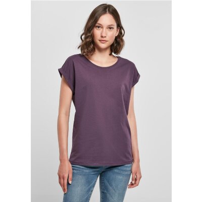 Build Your Brand - Ladies Extended Shoulder Tee (BY021) - purplenight M