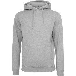Build Your Brand - Heavy Hoody (BY011) - heather grey L