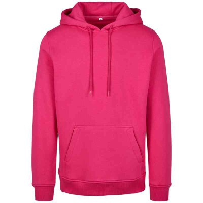 Build Your Brand - Heavy Hoody (BY011) - hibiskus pink S