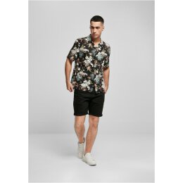 Urban Classics - TB4150 - Viscose AOP Resort Shirt - blacktropical