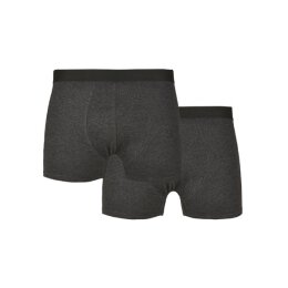 Build Your Brand - Men Boxer Shorts 2-Pack (BY132) - charcoal