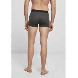 Build Your Brand - Men Boxer Shorts 2-Pack (BY132) - charcoal XL