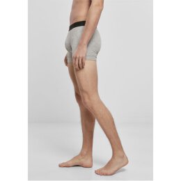 Build Your Brand - Men Boxer Shorts 2-Pack (BY132) - heather grey  M