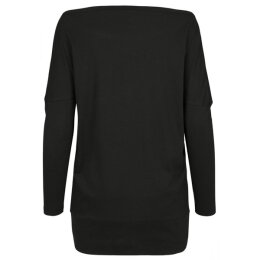 Build Your Brand - Ladies Batwing Longsleeve (BY107) - black S