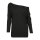Build Your Brand - Ladies Batwing Longsleeve (BY107) - black S