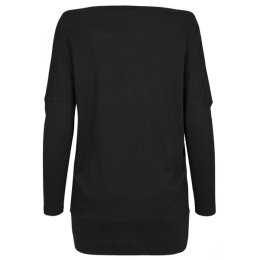 Build Your Brand - Ladies Batwing Longsleeve (BY107) - black 4XL