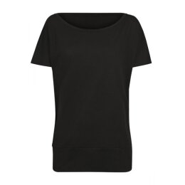 Build Your Brand - Ladies Batwing Tee (BY108) - black