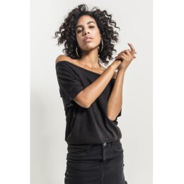 Build Your Brand - Ladies Batwing Tee (BY108) - black XXL