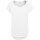 Build Your Brand - Ladies Long Slub Tee  (BY036) - white S